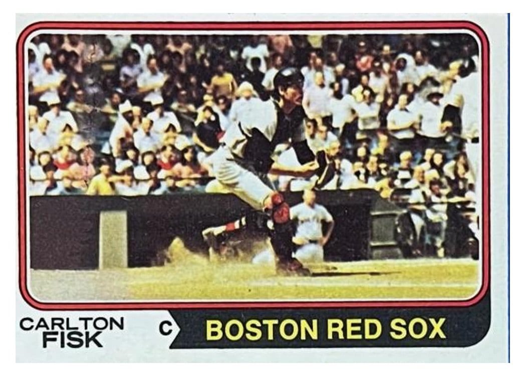 1974 Topps Carlton Fisk #105 card