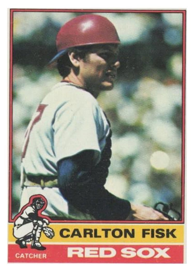 1976 Topps Carlton Fisk #365 card