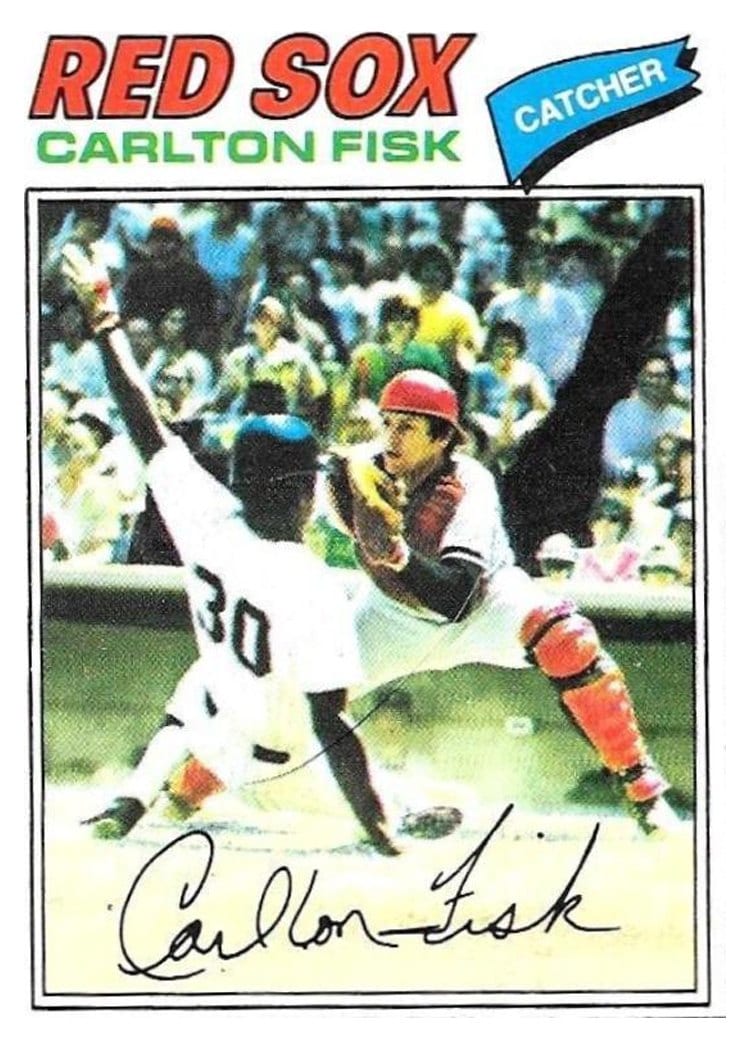 1977 Topps Carlton Fisk #640 card