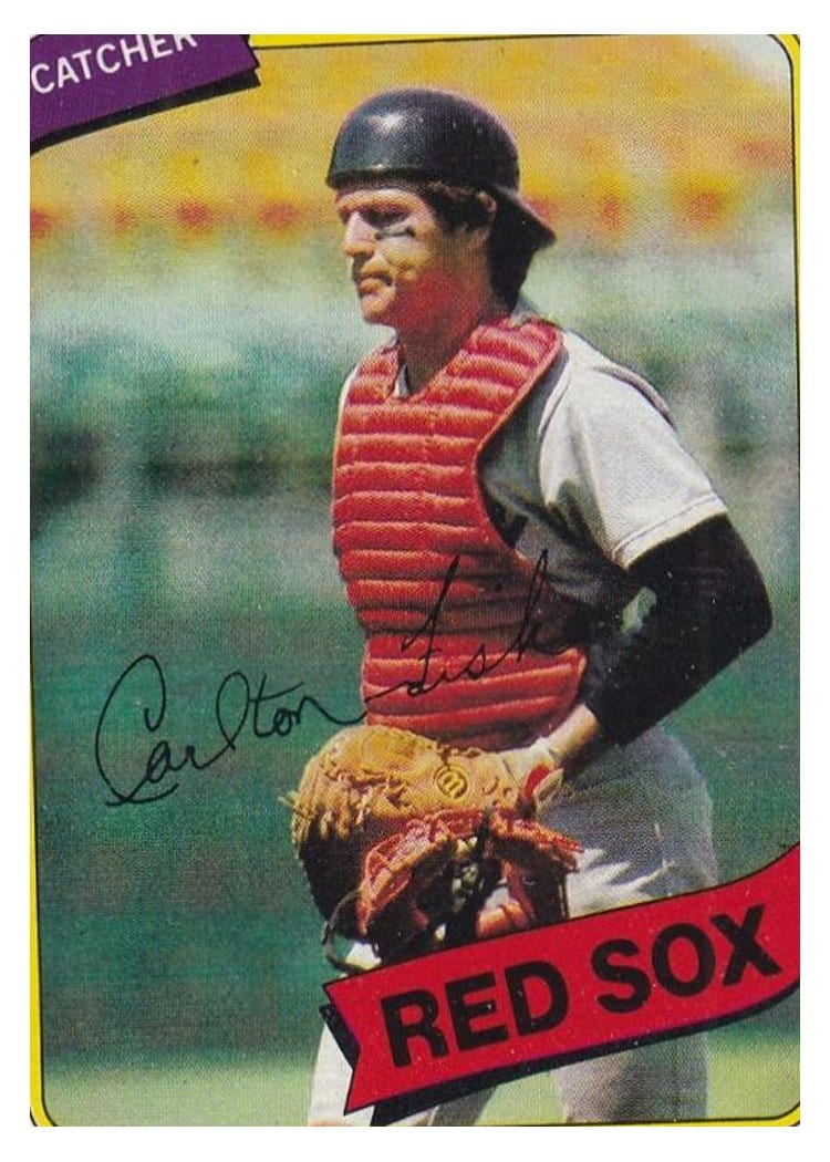 1980 Topps Carlton Fisk #40 card