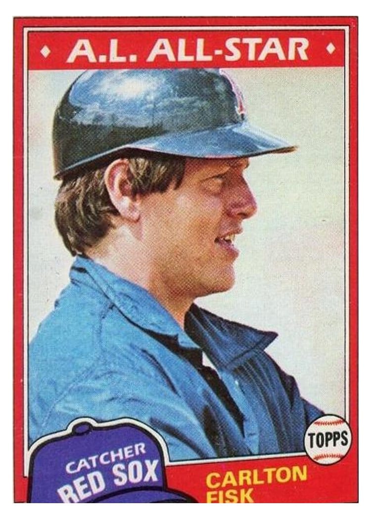 1981 Topps Carlton Fisk #480 card