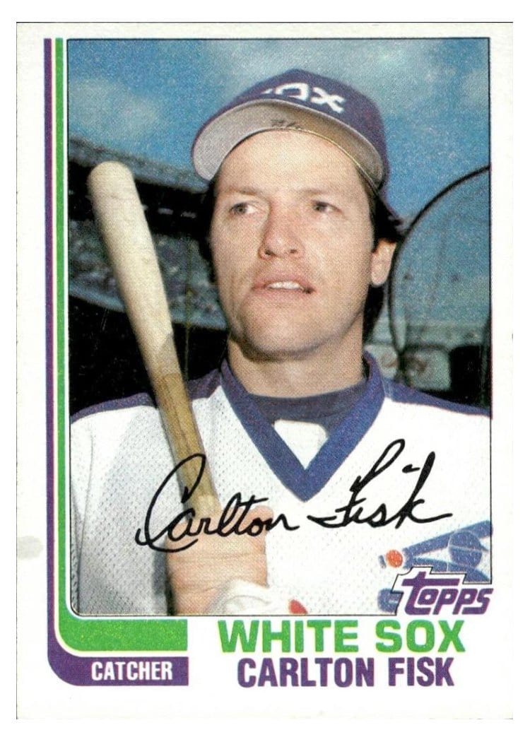 1982 Topps Carlton Fisk #110 card