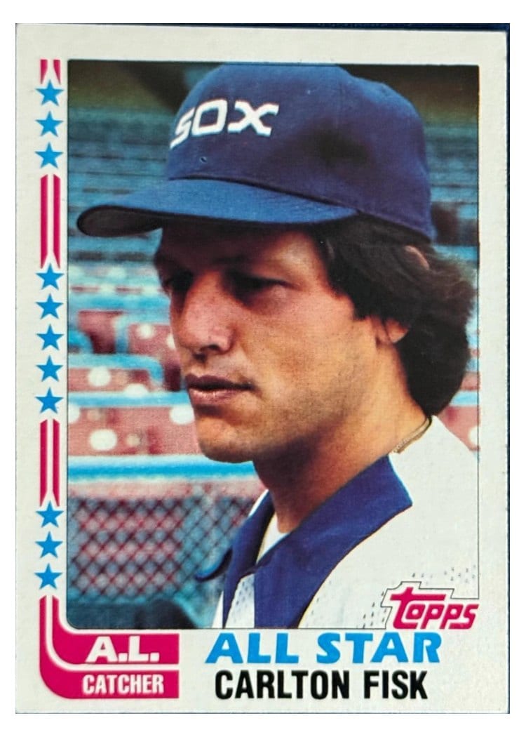 1982 Topps Carlton Fisk #554 card