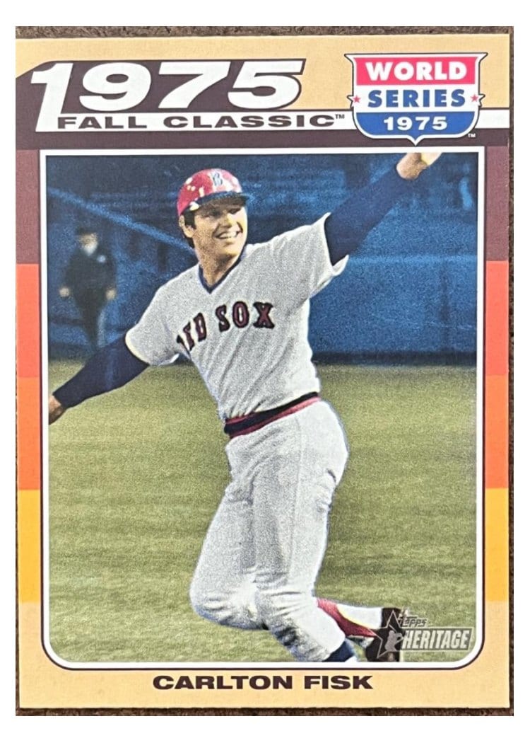 2024 Topps Heritage Mini 1975 Fall Classic Carlton Fisk #75FC-6 card