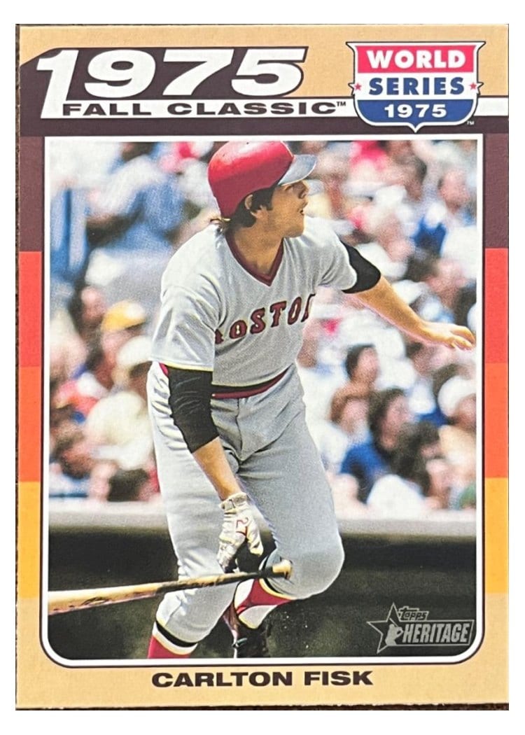 2024 Topps Heritage Mini 1975 Fall Classic Carlton Fisk #75FC-8 card