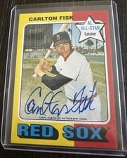 2024 Topps Heritage Real One Autograph Carlton Fisk #ROA-CF