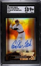 2024 Topps Tribute Pillars Of The Game Autographs Carlton Fisk #PTGA-CF card