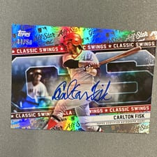 2025 Topps All Star Game Classic Swings Autographs Carlton Fisk #CSA-CF card