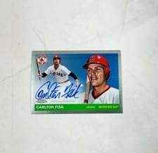 2025 Topps Chrome Platinum Autographs Carlton Fisk #CPA-CF card