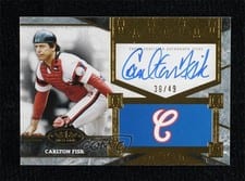 2025 Topps Tier One Top Shelf Signatures Carlton Fisk #TSS-CF card