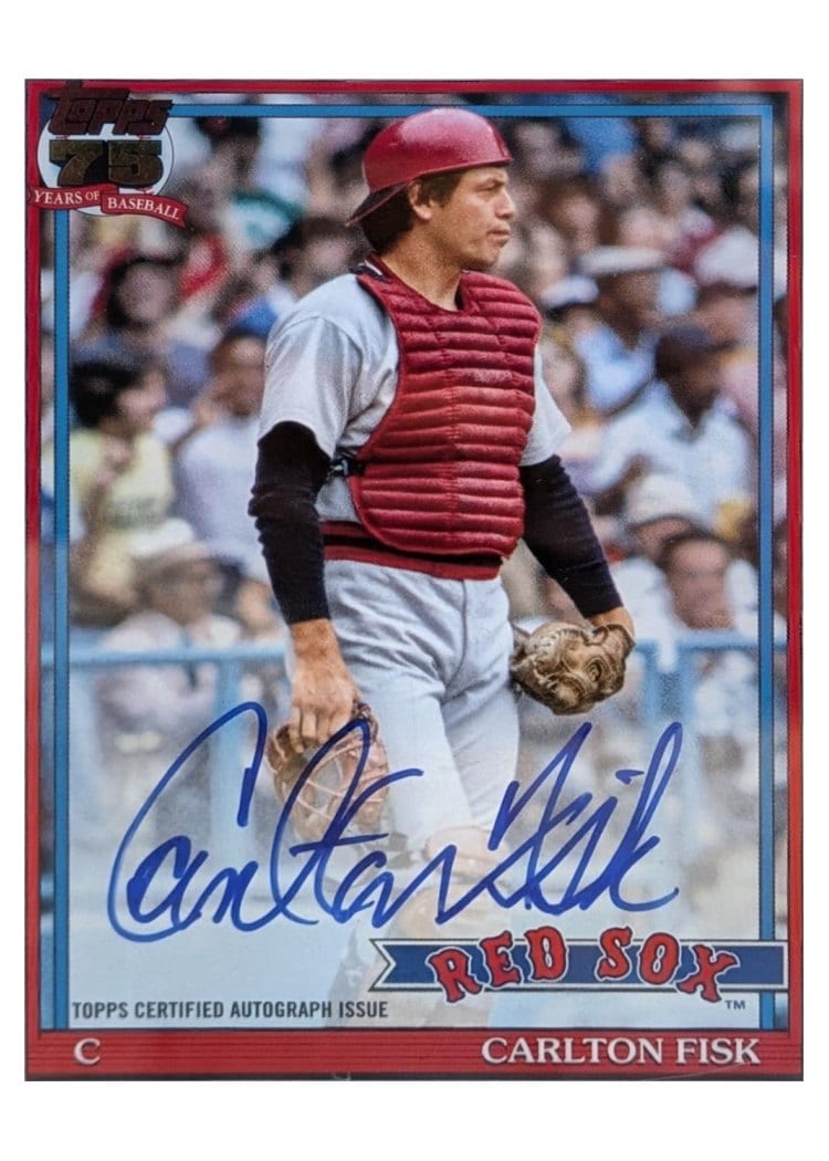 2026 Topps 1991 Topps Autographs Carlton Fisk #91A-CF card
