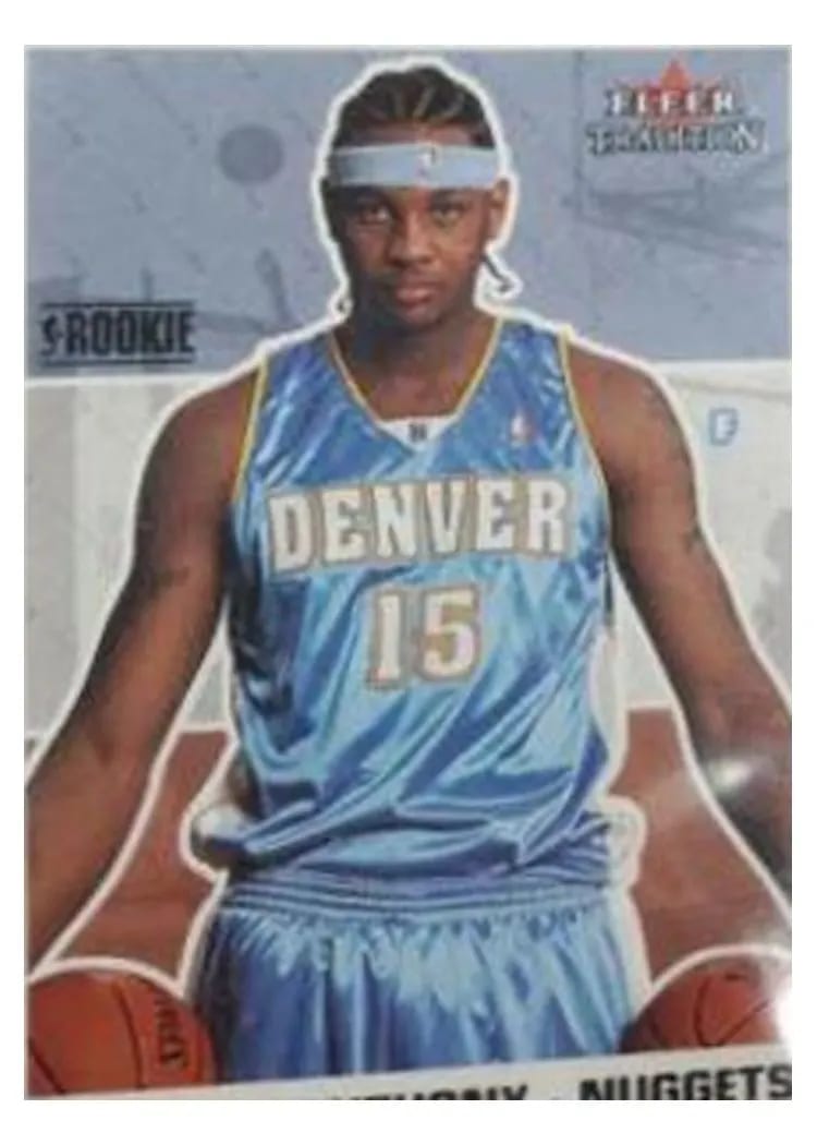 2003 Fleer Carmelo Anthony #263 card