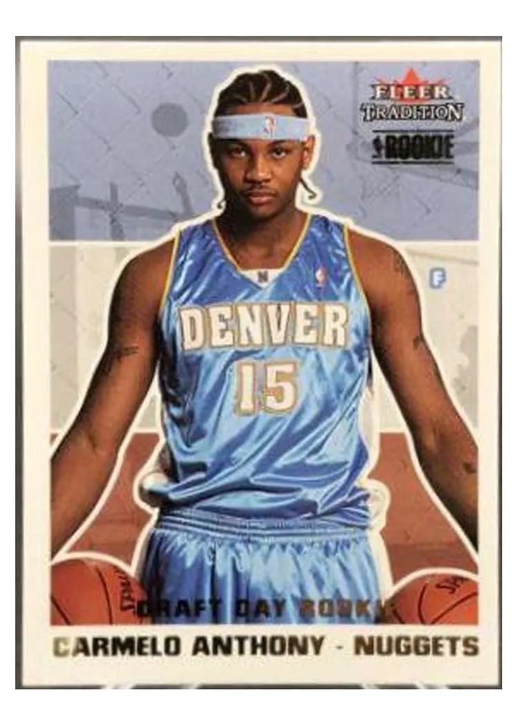 2003 Fleer Carmelo Anthony #263 card