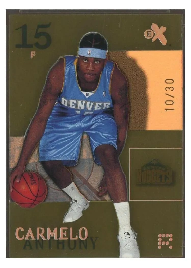 2003 Fleer E-X Carmelo Anthony Future #73 card