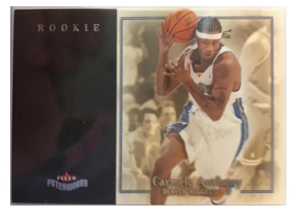 2003 Fleer Patchworks Carmelo Anthony #91 card