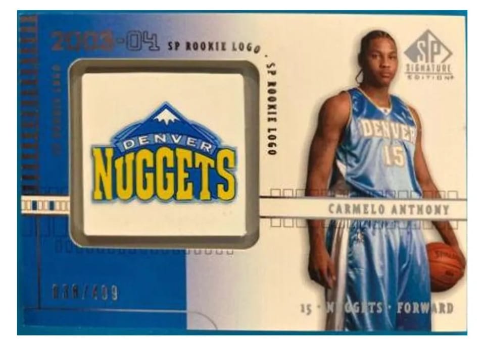 2003 SP Authentic Signatures Carmelo Anthony #CY-A card