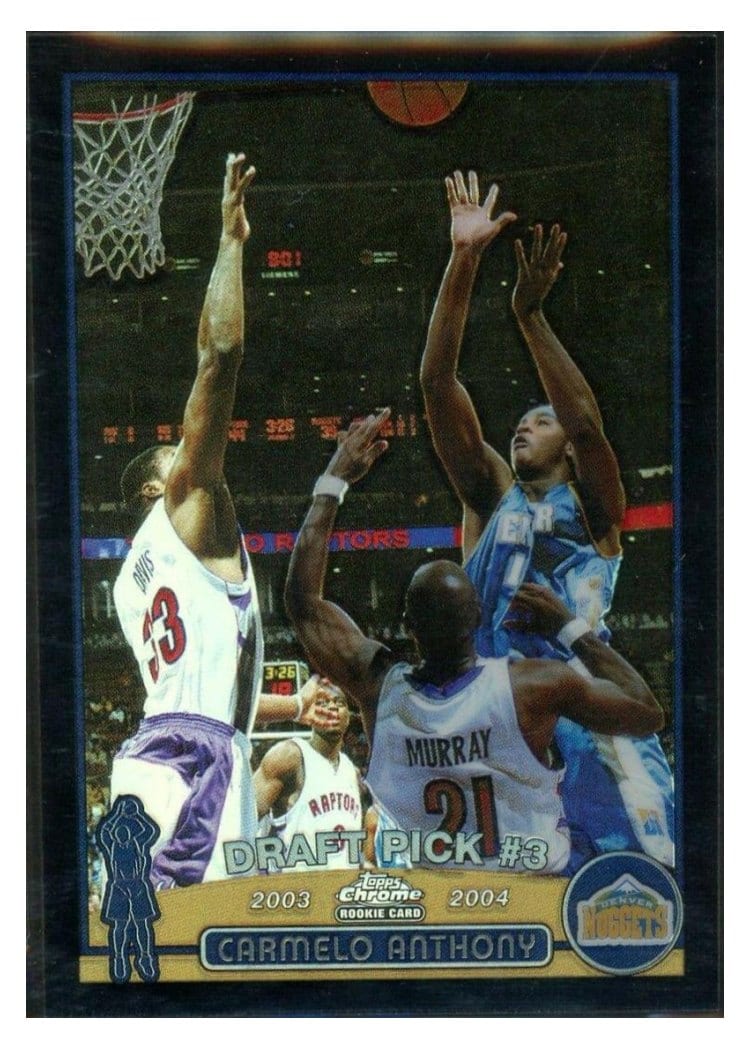 2003 Topps Chrome Carmelo Anthony #113 card