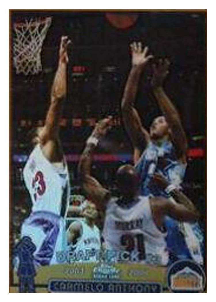 2003 Topps Chrome Carmelo Anthony #113 card
