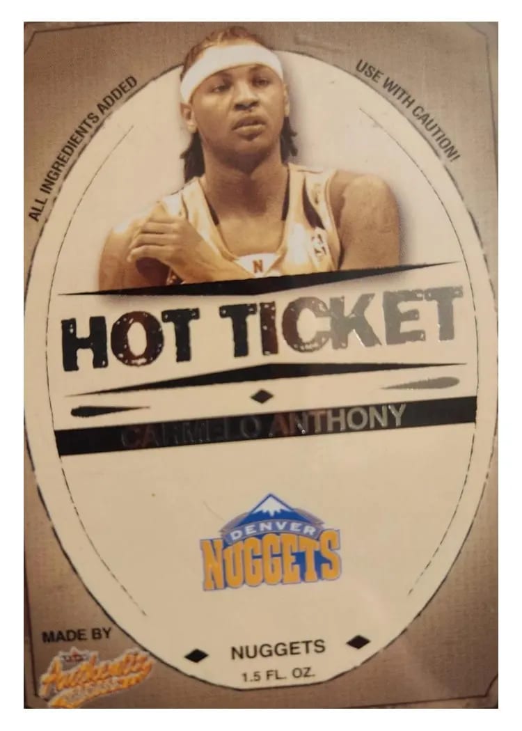 2004 Fleer Authentix Carmelo Anthony #2 card