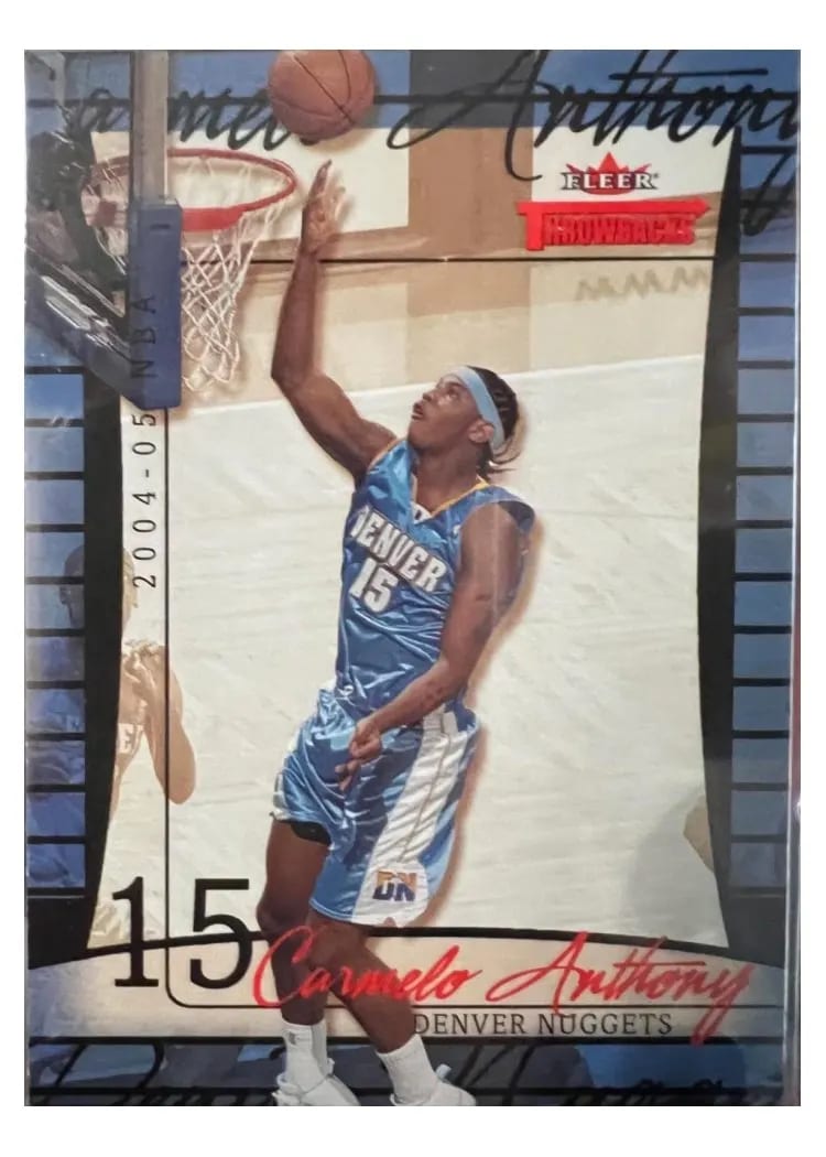 2004 Fleer Throwbacks Carmelo Anthony #55 card