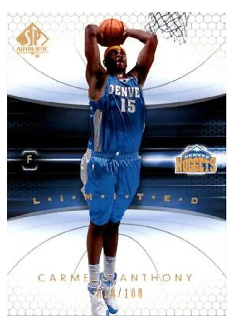 2004 SP Authentic Carmelo Anthony #19 card