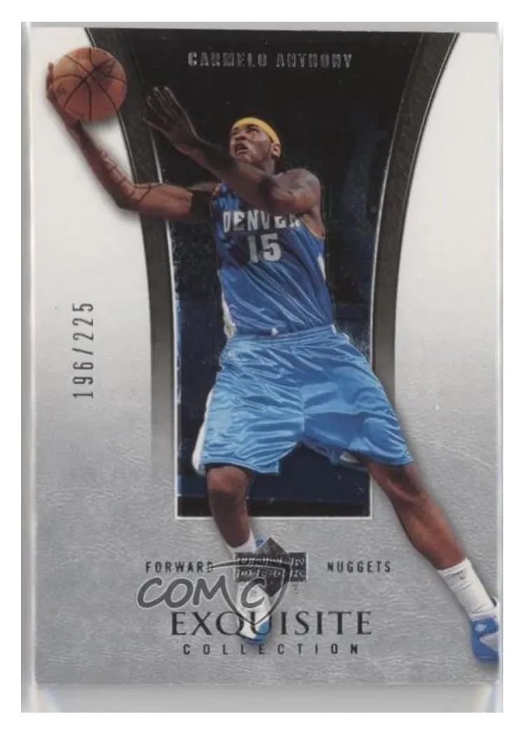 2004 Upper Deck Exquisite Collection Carmelo Anthony #7 card