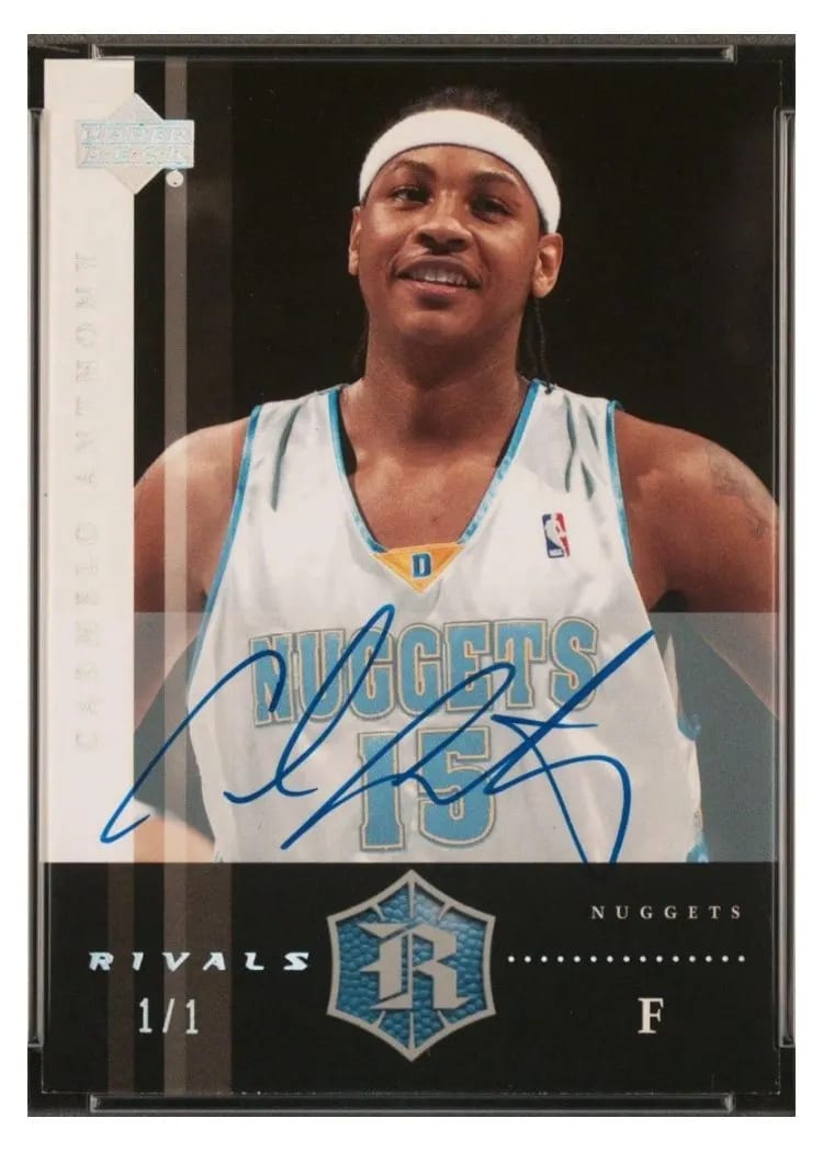 2004 Upper Deck Rivals Carmelo Anthony #16 card