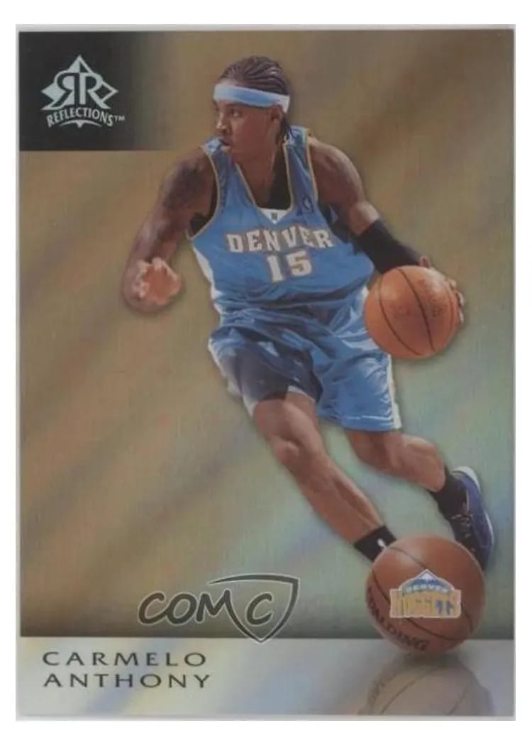 2006 Upper Deck Reflections Carmelo Anthony Copper #23 card