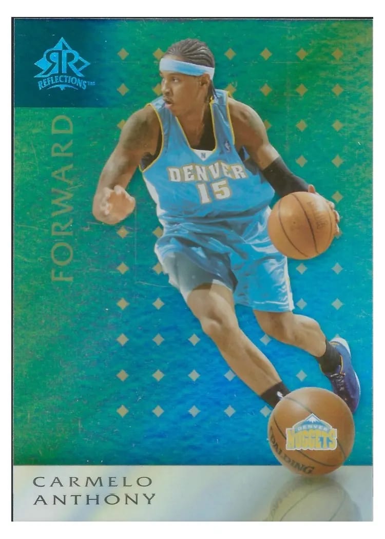 2006 Upper Deck Reflections Carmelo Anthony Gold #23 card