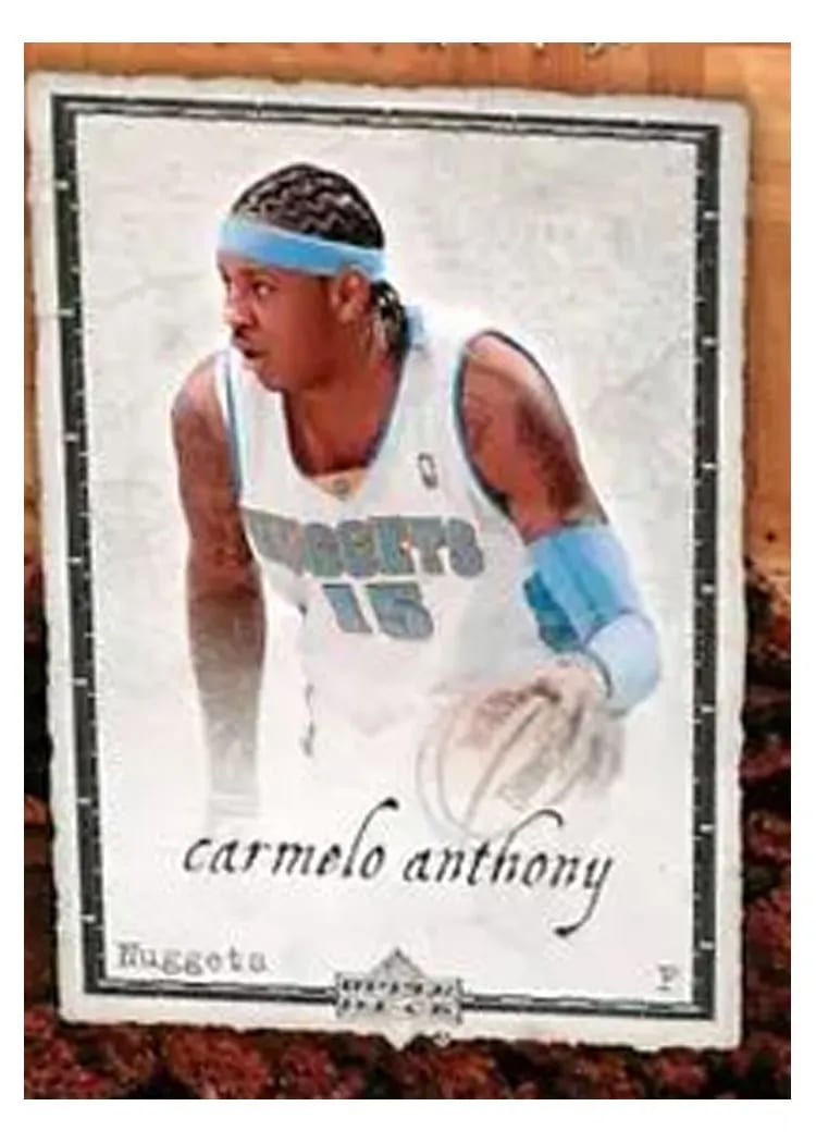 2007 Upper Deck Artifacts Carmelo Anthony #22 card