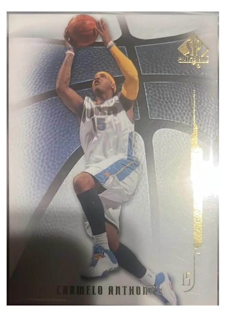 2008 SP Authentic Carmelo Anthony Retail #62 card