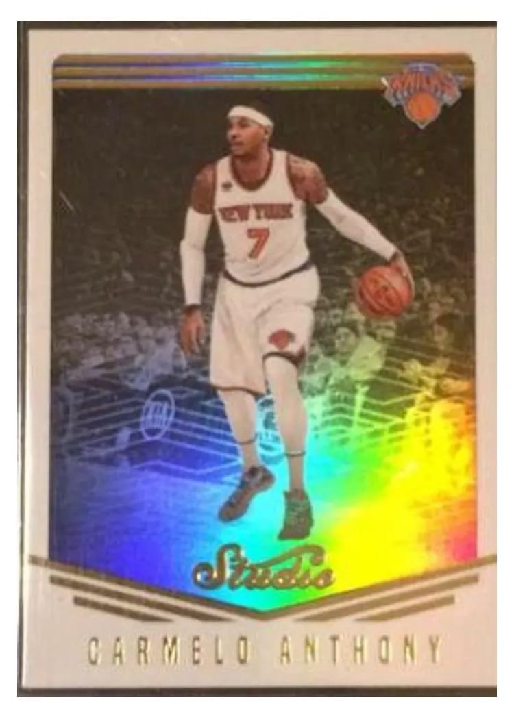 2016 Panini Studio Carmelo Anthony #10 card