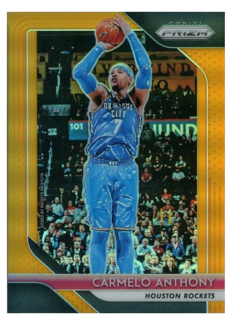 2018-19 Panini Prizm Base Set Carmelo Anthony #59 card
