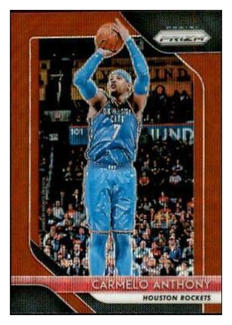 2018-19 Panini Prizm Base Set Carmelo Anthony #59 card