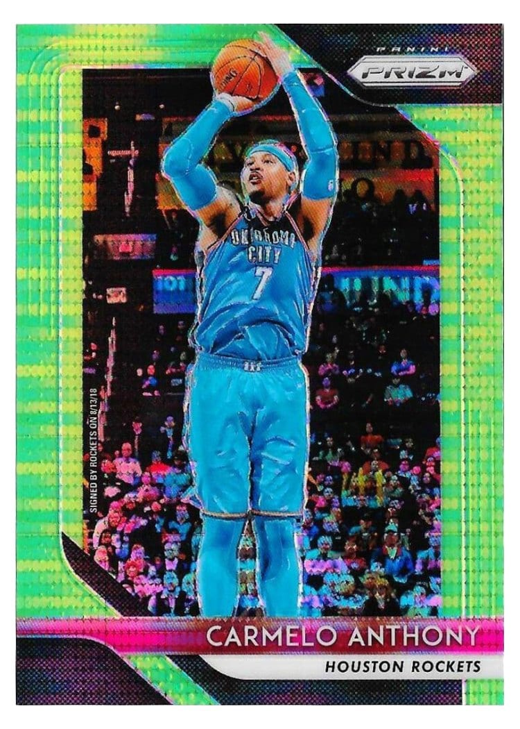 2018-19 Panini Prizm Base Set Carmelo Anthony #59 card