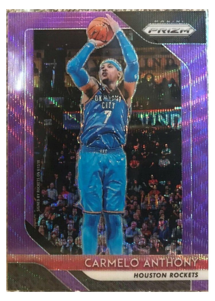 2018-19 Panini Prizm Base Set Carmelo Anthony #59 card
