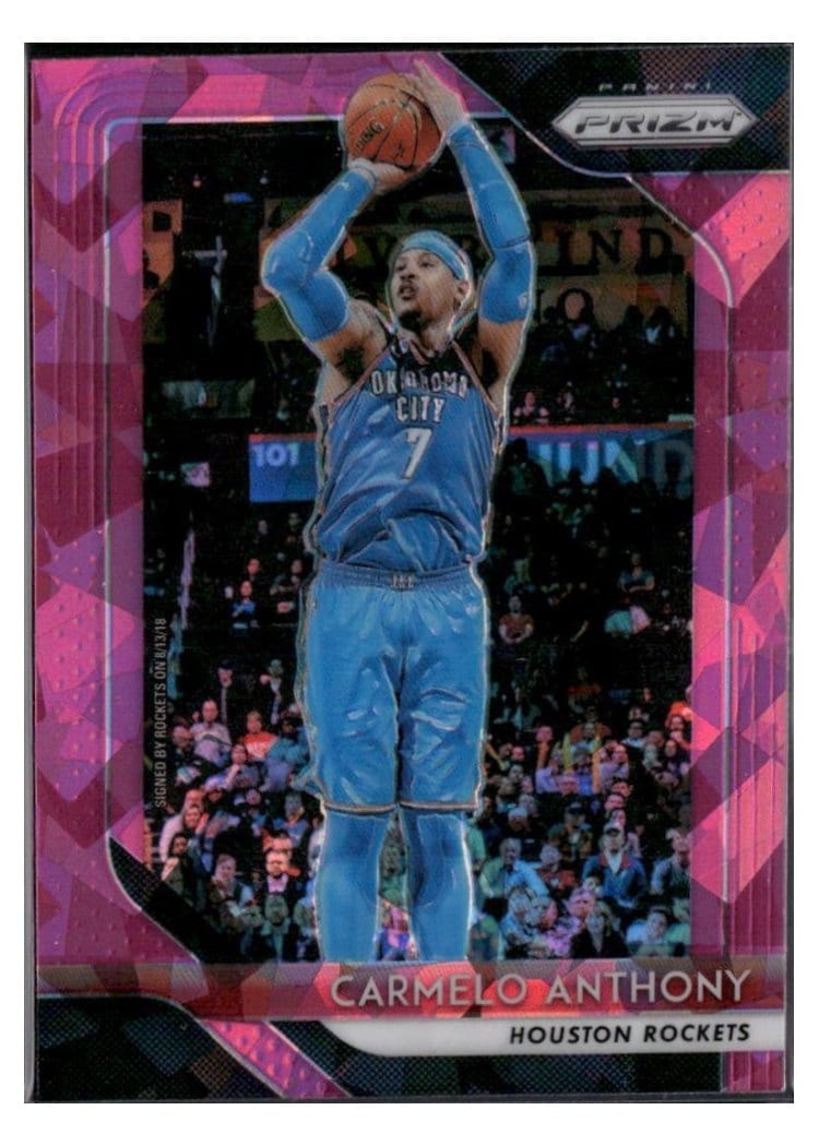 2018-19 Panini Prizm Base Set Carmelo Anthony #59 card