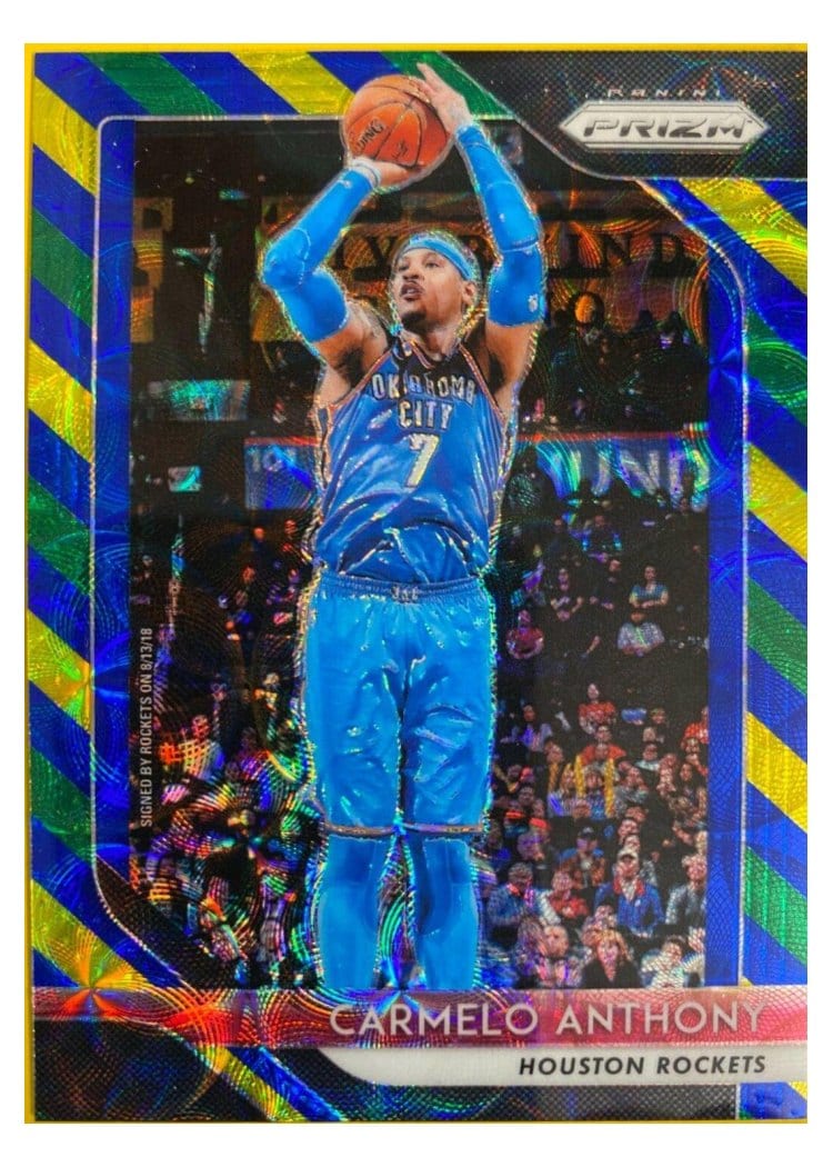 2018-19 Panini Prizm Base Set Carmelo Anthony #59 card