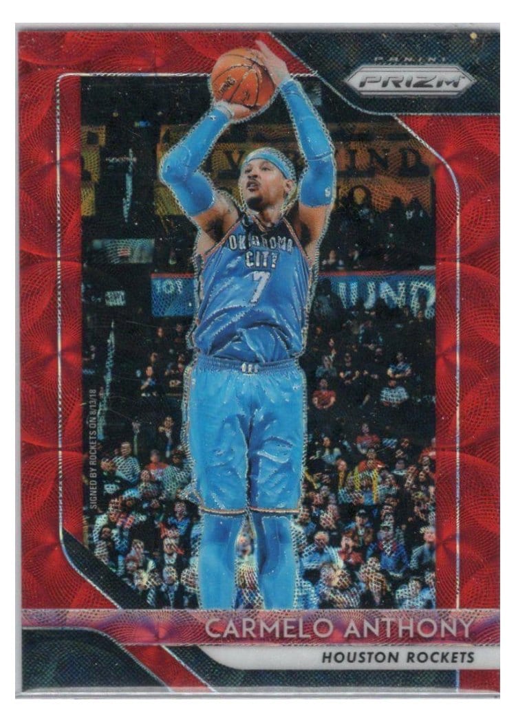 2018-19 Panini Prizm Base Set Carmelo Anthony #59 card