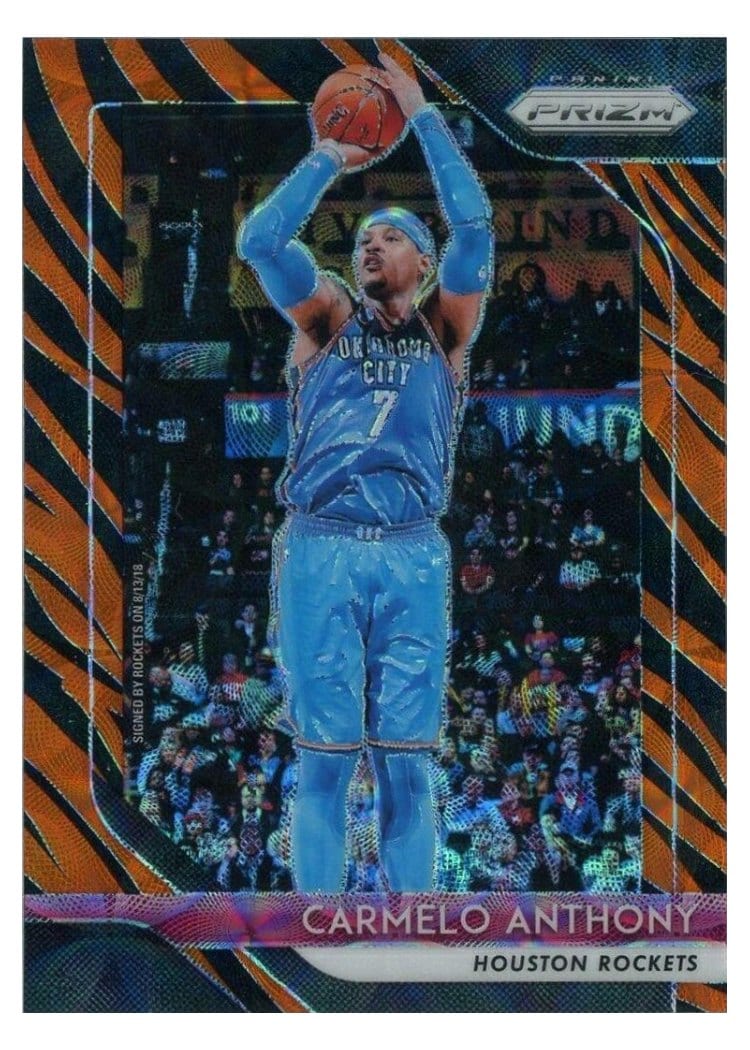 2018-19 Panini Prizm Base Set Carmelo Anthony #59 card