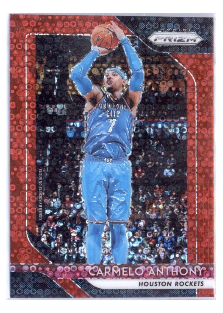 2018-19 Panini Prizm Base Set Carmelo Anthony #59 card