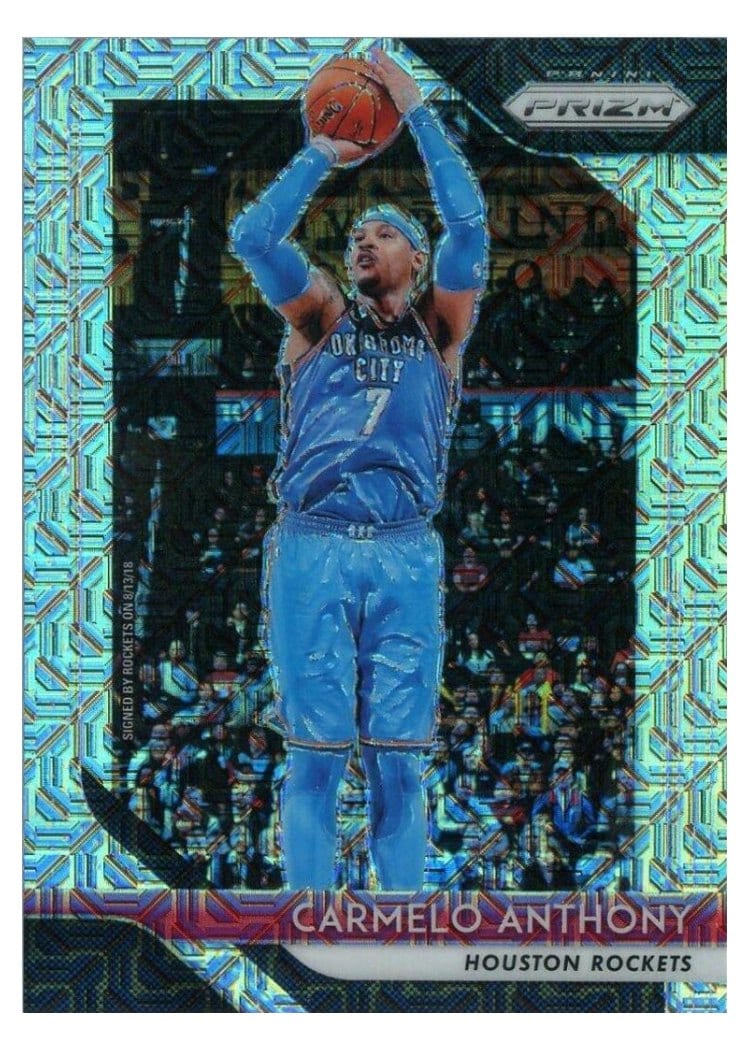 2018-19 Panini Prizm Base Set Carmelo Anthony Mojo Prizm #59 card