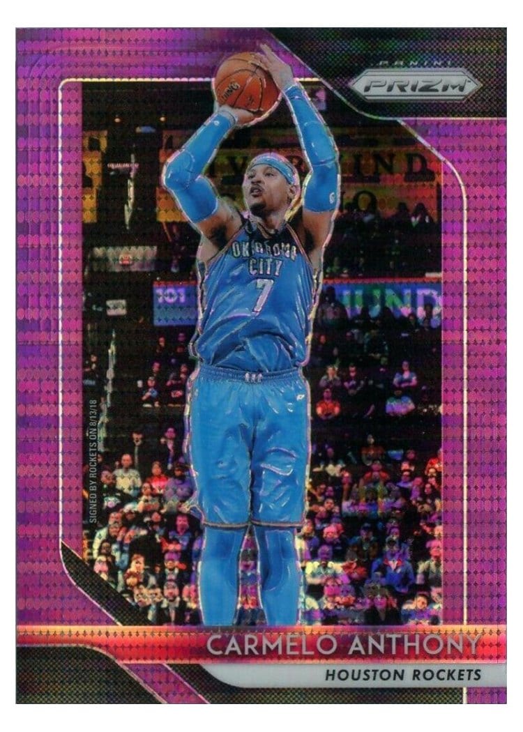 2018-19 Panini Prizm Base Set Carmelo Anthony #59 card