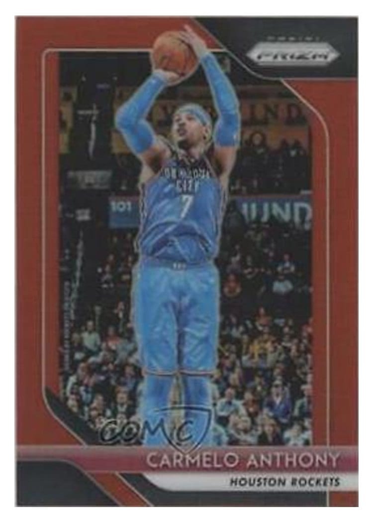 2018-19 Panini Prizm Base Set Carmelo Anthony #59 card