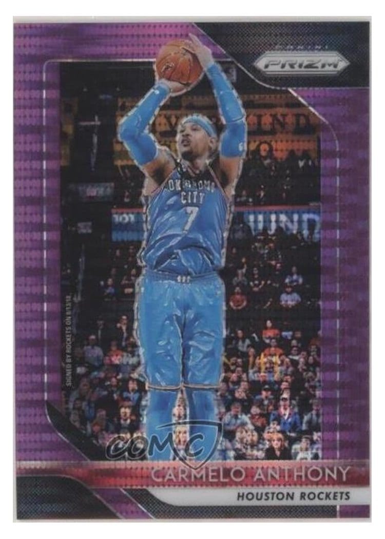 2018-19 Panini Prizm Base Set Carmelo Anthony #59 card