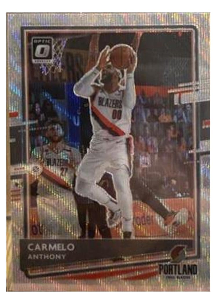 2020-21 Donruss Optic Base Set Carmelo Anthony #25 card
