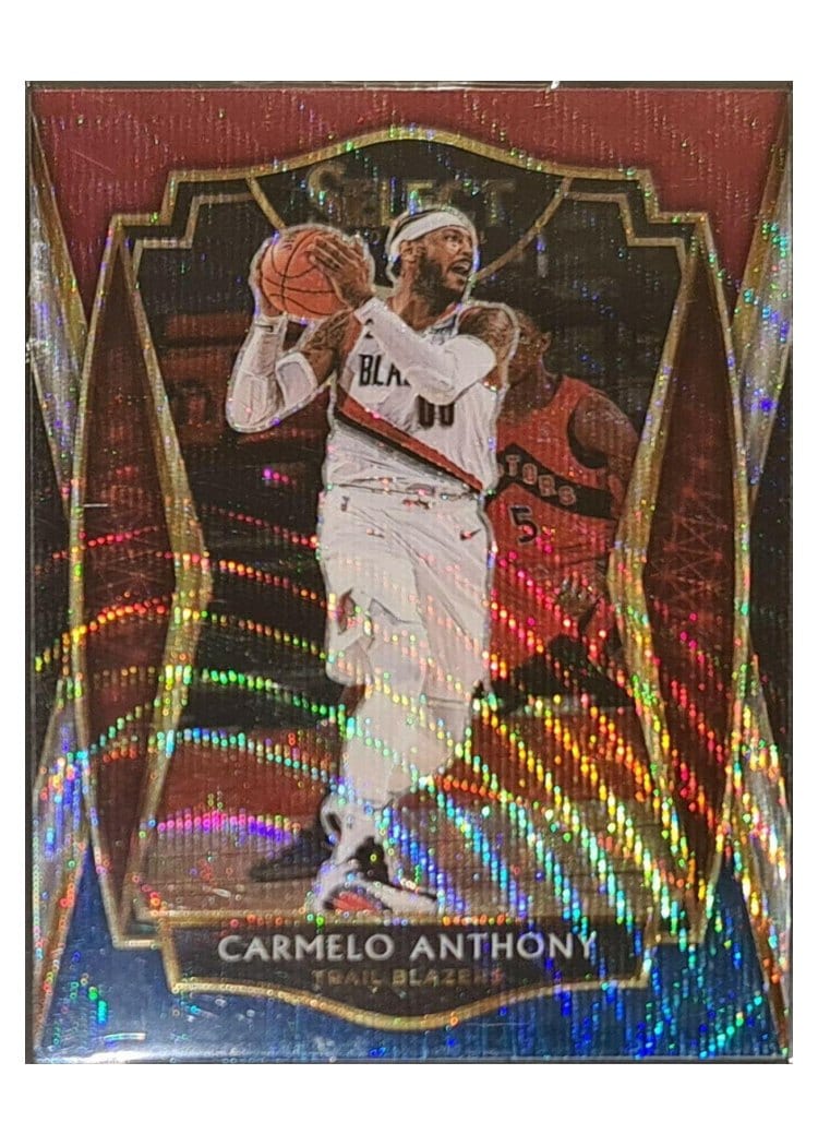 2020-21 Panini Select Base Set Carmelo Anthony Tri Color Prizm #132 card