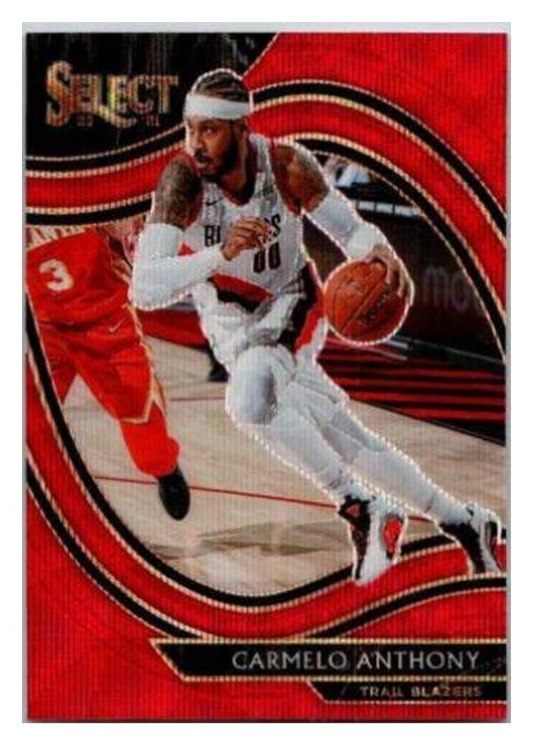 2020-21 Panini Select Base Set Carmelo Anthony Red Wave #230 card