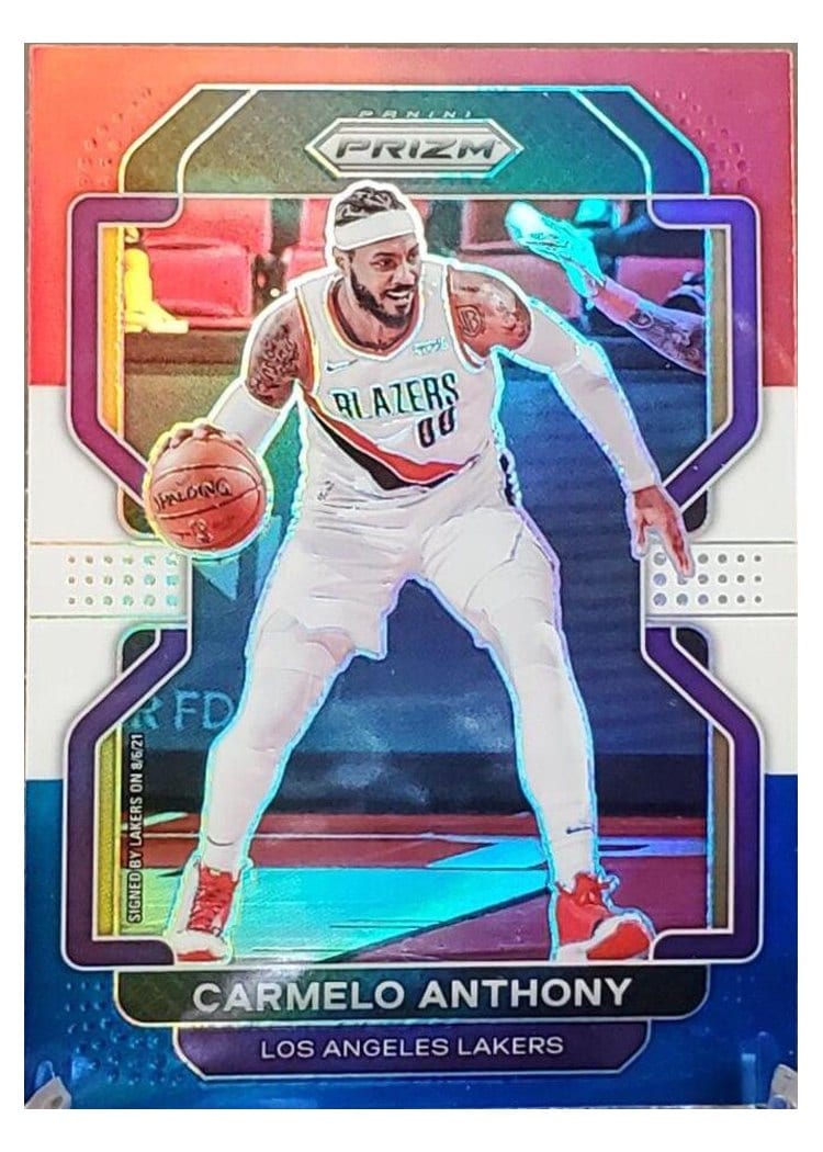 2021-22 Panini Prizm Base Set Carmelo Anthony #11 card