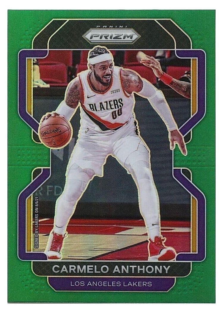 2021-22 Panini Prizm Base Set Carmelo Anthony #11 card